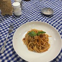 Vegan spaghetti  at Zaitun Restaurant Amed in Abang