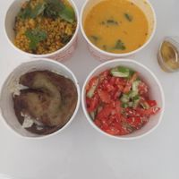 Complex lunch + potato pancakes at Vegan Bro  in Batumi