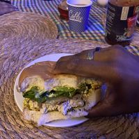 Vegan fish burger!  at Vegan Bro  in Batumi