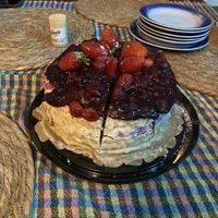 A vegan birthday cake made just for me! (my birthday’s on world vegan day Nov 1 🌱🫶🏿)  at Vegan Bro  in Batumi