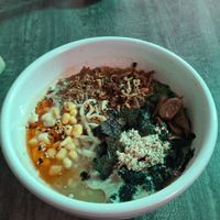 miso ramen with added shitake mushrooms at Vegan Bro  in Batumi