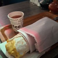 fish shawarma + georgian tea at Vegan Bro  in Batumi