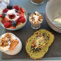 Ayurvedic vegan breakfast 👍🏼👍🏼  at Charlys & Toms - The Brunch Club in Gran Canaria