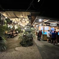Outdoor seating  at El Mercadito de Tamarindo Food and Cocktail Market in Tamarindo