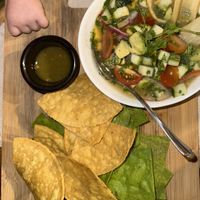Vegan veggie cevichee  at Ocho Artisan Bungalows in Tamarindo