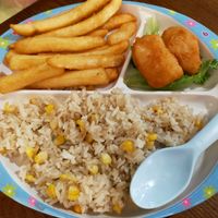 Kids fried rice at Original Greens in Central Singapore