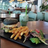 Burger  at Original Greens in Central Singapore