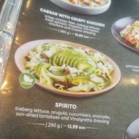 Vegan salad at Restaurant Victoria Markovo Tepe Mall in Plovdiv