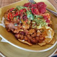 Vegan nachos at Cafe 3 Sixty in Newton Abbot