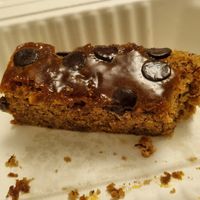 Vegan chocolate and banana cake (take away) at Cafe 3 Sixty in Newton Abbot