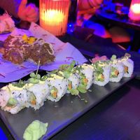 Vegan sushi roll  at Bar Rouge Amsterdam in Amsterdam