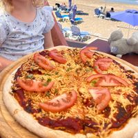 Margarita pizza at Alobar in Corfu