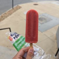 Strawberry lemonade pop at King of Pops Bar in Atlanta