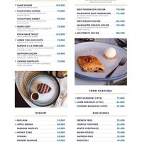 Menu   at Mercure Bukhara Old Town in Bukhara