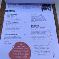 Menu  at OH Bagel in Muenster