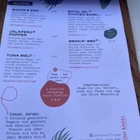 Menu  at OH Bagel in Muenster