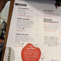 Menue  at OH Bagel in Muenster