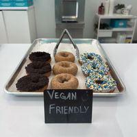 Oreo, cinnamon and vanilla with sprinkles  at Maverick's Donut Company in Simpsonville