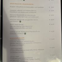 Vegane Speiseauswahl  at Gasthof Groß in Bergkirchen