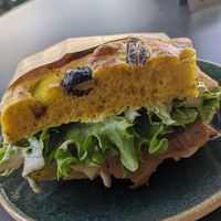 Seitan Focaccia (4,90€) at Nihe in Tallinn