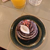 Chocolate bun at Nihe in Tallinn