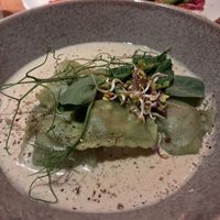 Mushroom ravioli at Nihe in Tallinn