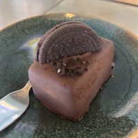 Oreo cake (inside was a white creamy filling, almost like ice cream)  at Nihe in Tallinn