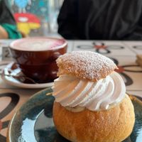 Seasonal „vastlakukkel“ (known as semla in Sweden). at Nihe in Tallinn
