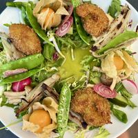 Avocado tempura salad  at Nihe in Tallinn