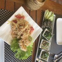 Papaya salad (ask to make vegan as usually contains fish)  #Veganuary at Tamarind - A Taste of Laos in Luang Prabang