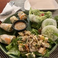 Tofu laap, rice paper rolls, tam mak tua   at Tamarind - A Taste of Laos in Luang Prabang