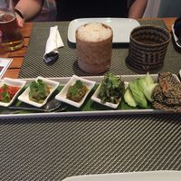 vegan jeow sampler  at Tamarind - A Taste of Laos in Luang Prabang