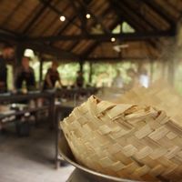 Sticky rice in cooking class at Tamarind - A Taste of Laos in Luang Prabang