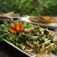 Vegan dish in cooking class at Tamarind - A Taste of Laos in Luang Prabang