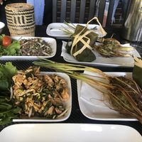 Cooking class- the aftermath. at Tamarind - A Taste of Laos in Luang Prabang