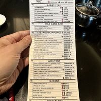 Menu with vegan items labeled accordingly   at Din Tai Fung in Torrance