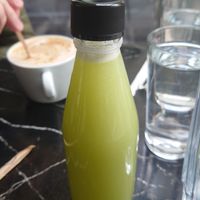 Green Apple + Kiwi cold pressed juice at Early Bites in Athens