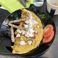 Sausage feta omelette   at Early Bites in Athens