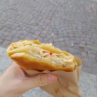 No-chicken pie at Early Bites in Athens