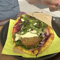 Falafel wrap  at Early Bites in Athens