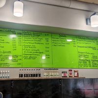 Menu at Early Bites in Athens