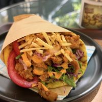 No Chicken Souvlaki   at Early Bites in Athens