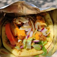 Gyro with seitan at Early Bites in Athens