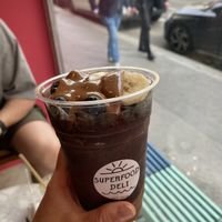 Açai bowl - creamy dreamy almond butter!  at Superfood Deli 1010 in Vienna