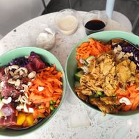 Poke bowls at Superfood Deli 1010 in Vienna