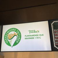 Plant based oil  at 't Brugsch Friethuys in Bruges