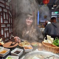 hot pot steam!!  at Crown Hot Pot in Leeds