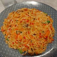 Vegan curry with rice at Indo Mexicano in Bugibba