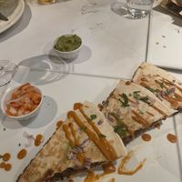 Vegane Quesadilla mit Bohnen   at Indo Mexicano in Bugibba