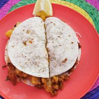 Gringa de pastor vegana at Doña Chepina in San Sebastian